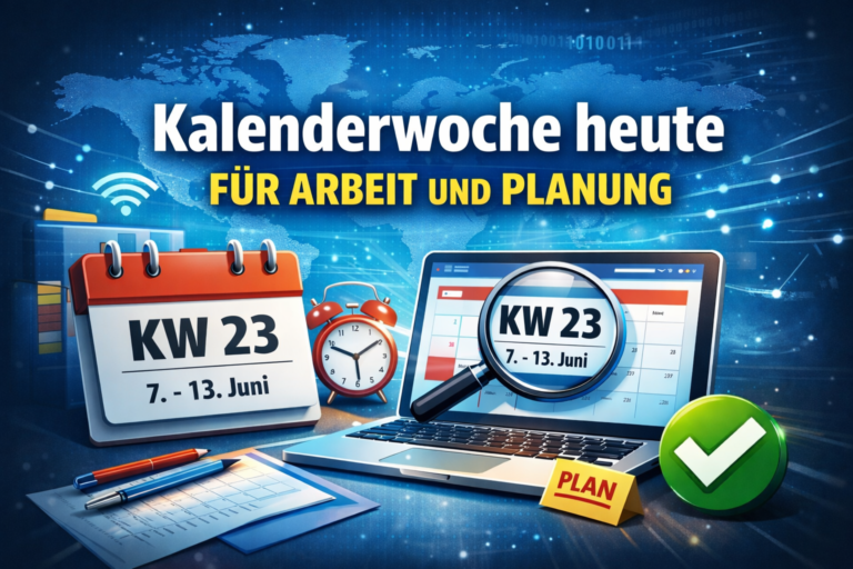 Kalenderwoche heute für Arbeit und Planung