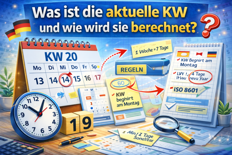 Was ist die aktuelle KW und wie wird sie berechnet?